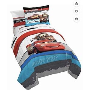 Disney Pixar Cars 7 Piece Full Bedding Set Jay Franco Lightening McQueen